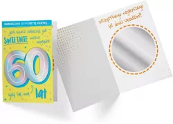 Karnet B6. Urodziny 60 lusterko