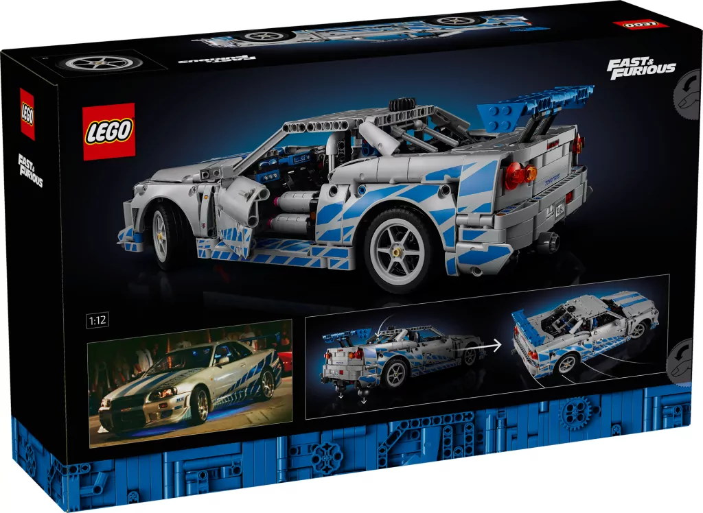 LEGO® Technic. Samochód Nissan Skyline GT-R (R34) z filmu Za szybcy, za wściekli 42210 - tantis.pl