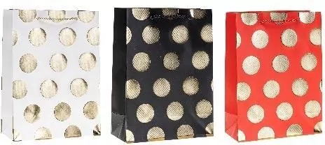 Torebka ozdobna Grochy 26x32x10cm mix ROZETTE - tantis.pl