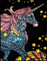 Kolorowanka welwetowa A4 Jednorożec Zodiak - tantis.pl