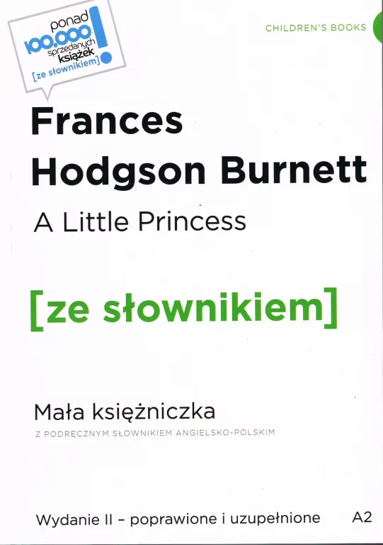 A Little Princess / Mała księżniczka z podręcznym słownikiem angielsko-polskim - tantis.pl