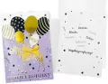 Karnet B6 Urodziny zebra, balony - tantis.pl