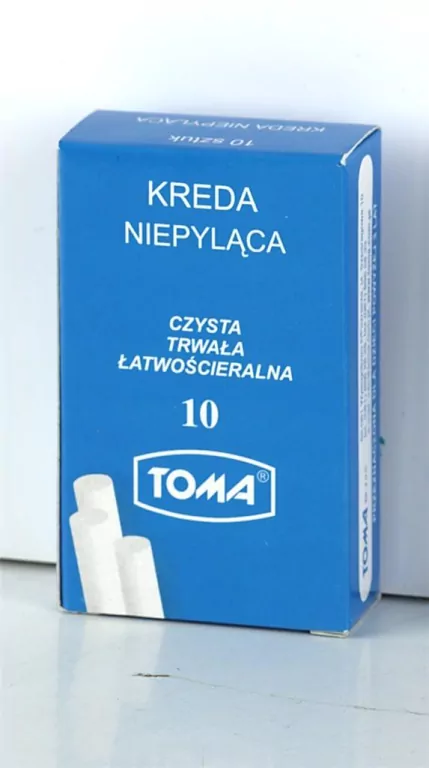 Kreda niepyląca. Czysta, trwała, łatwościeralna. 10 sztuk - tantis.pl
