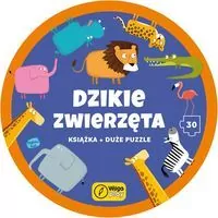 Dzikie zwierzęta książka z puzzlami w pudełku - tantis.pl