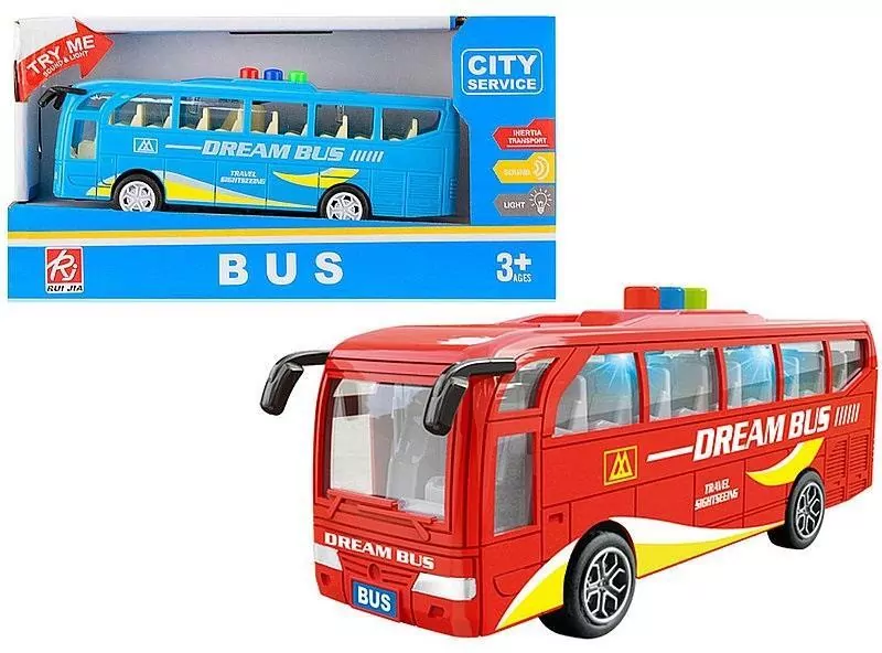 Autobus z napędem 1:32 światło, dźwięk MIX - tantis.pl