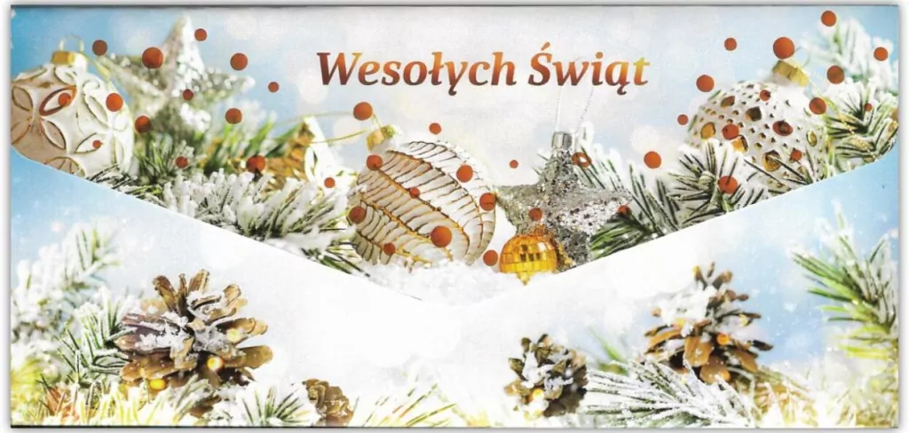 Karnet-koperta Wesołych Świąt - tantis.pl