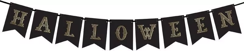 Baner Halloween czarny 20x175cm - tantis.pl