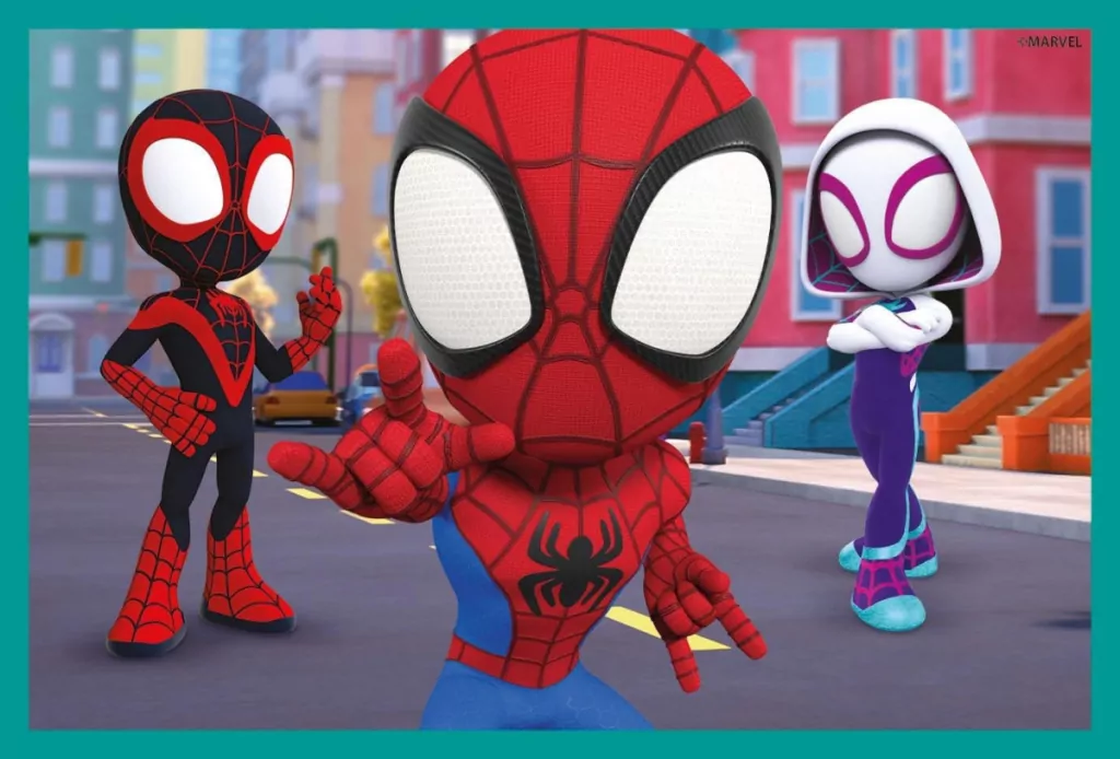 Clementoni. Klocki obrazkowe 6 elementów. Spidey i super-kumple - tantis.pl