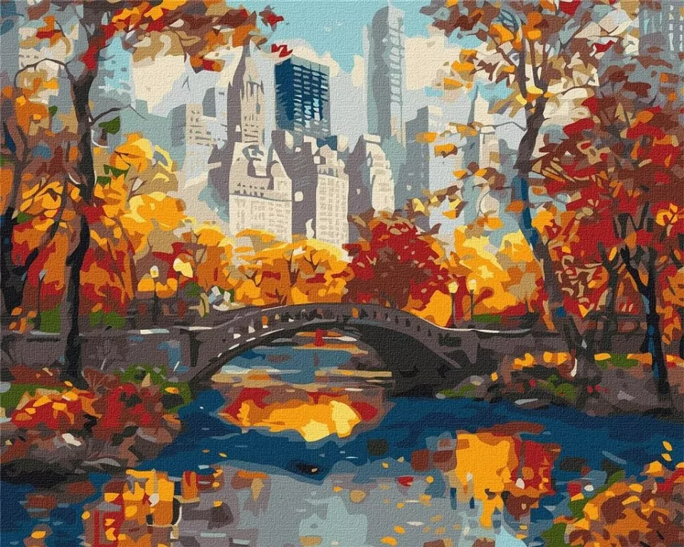 Malowanie po numerach. Złoty park 40x50cm - tantis.pl