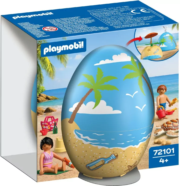 Playmobil Kreatywne jajko Wakacje na plaży 72101 - tantis.pl