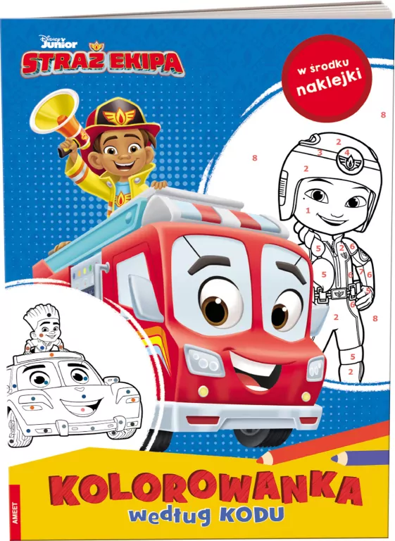 Disney. Straż Ekipa. Kolorowanka według kodu - tantis.pl