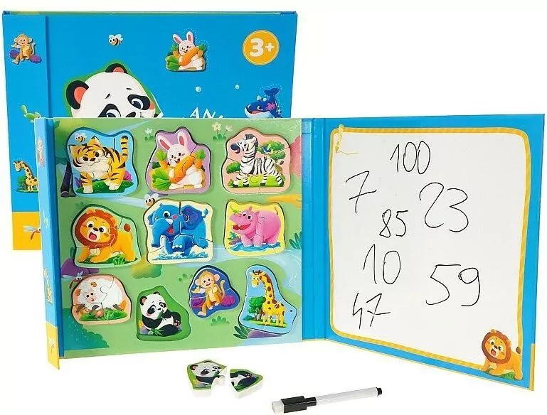 Puzzle i tablica suchościeralna z długopisem - tantis.pl