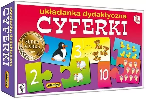 Cyferki. Układanka dydaktyczna - tantis.pl