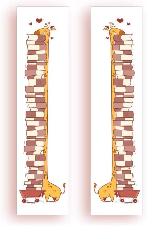Zakładka kartonowa - Żyrafy też czytają - tantis.pl