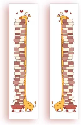 Zakładka kartonowa - Żyrafy też czytają