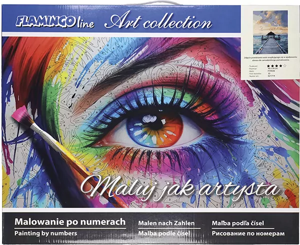Malowanie po numerach - 40x50cm Pomost nad morzem - tantis.pl