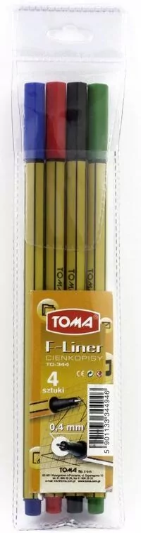 Cienkopis F-Liner 4 kolory. - tantis.pl