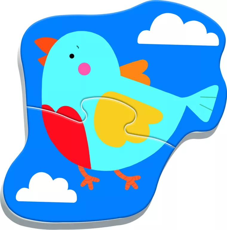 Baby Classic. Zwierzątka. Puzzle 4w1 - tantis.pl