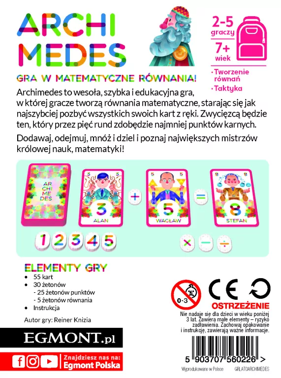 Archimedes. Gra do plecaka - tantis.pl