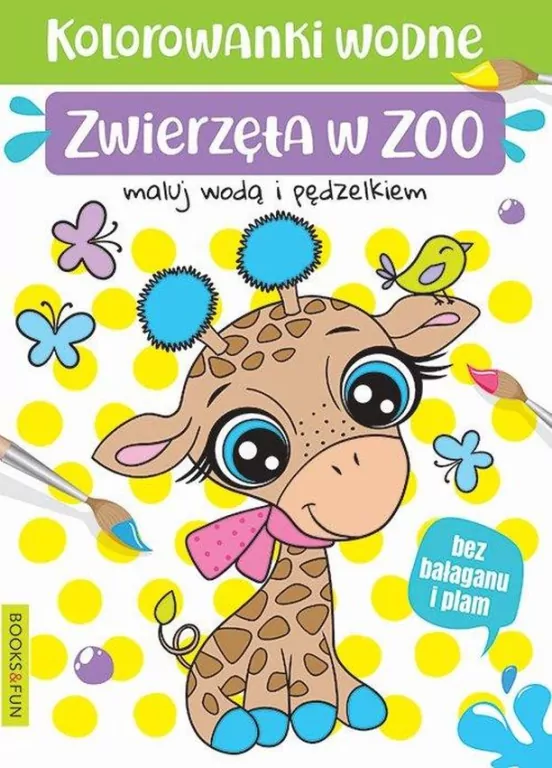 Zwierzęta w ZOO. Kolorowanki wodna - tantis.pl