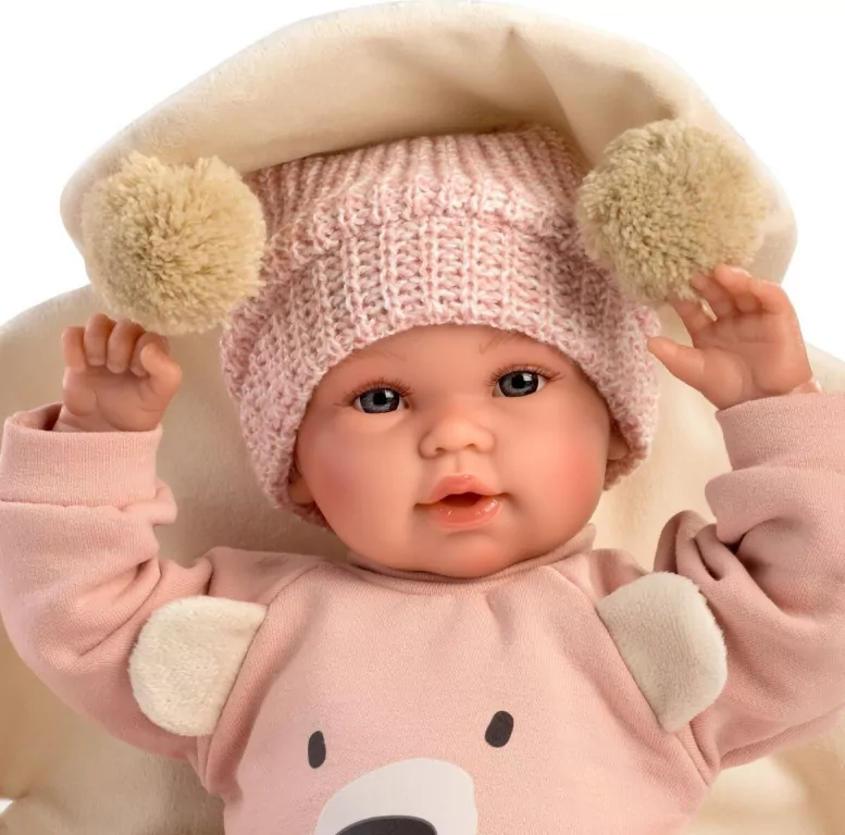 Llorens lalka hiszpańska bobas płacząca miś z przewijakiem 36cm - tantis.pl