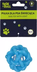 Piłka dla Psa świecąca niebieska