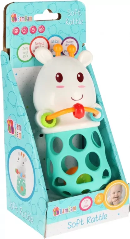 Miękka grzechotka Krówka - tantis.pl