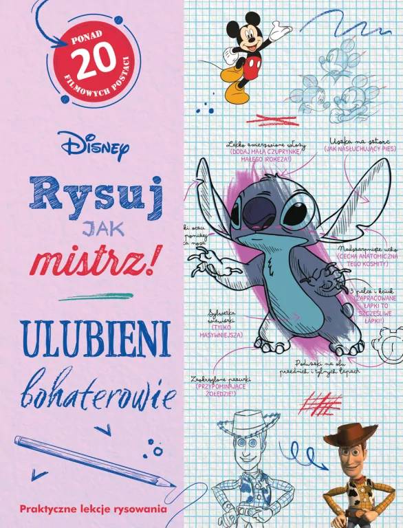 Rysuj jak mistrz! Ulubieni bohaterowie. Disney - tantis.pl