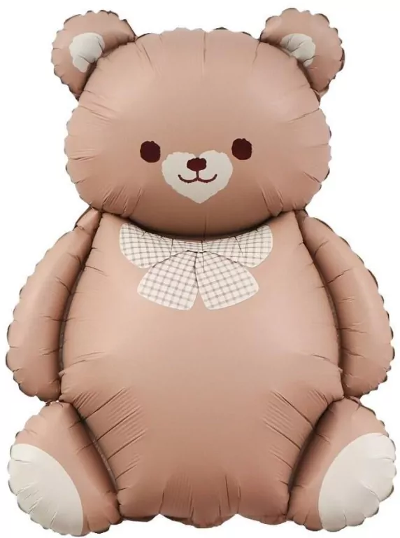 Balon foliowy Miś z kokardką 65x47cm - tantis.pl