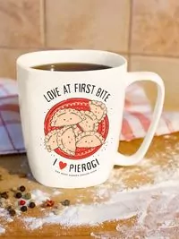Kubek. I love pierogi