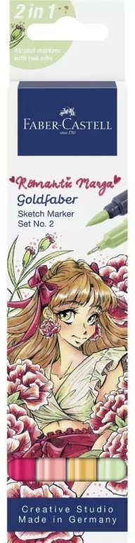 Pisak Goldfaber Sketch dwustr. Manga Romantic 4szt - tantis.pl