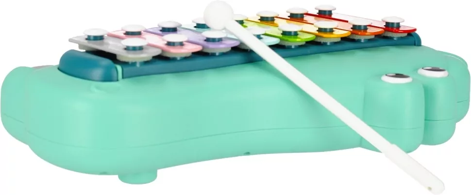 Pianinko cymbałki krokodylek 2w1 BAM BAM - tantis.pl