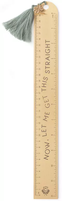 Linijka 30cm. Let Me Get This Straight. Miedziana - tantis.pl