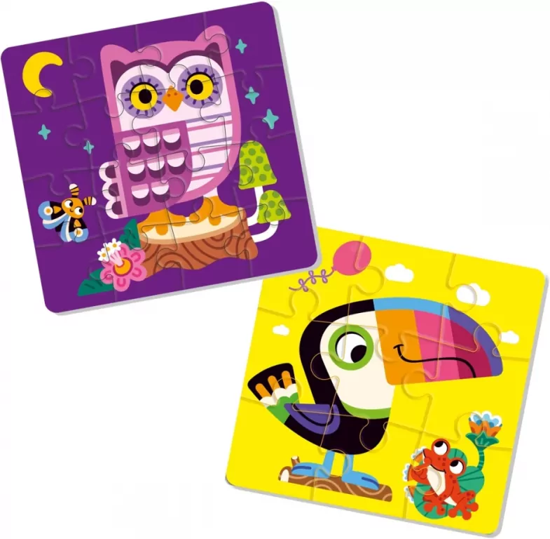 Piankowe puzzle 2w1. Ptaki - tantis.pl