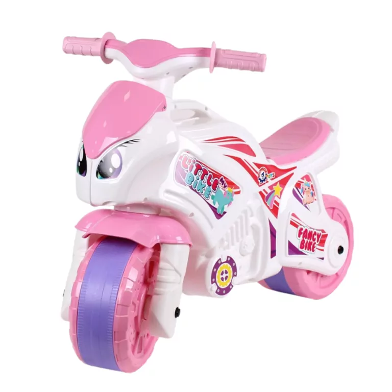 Motocykl  biało-różowy - tantis.pl
