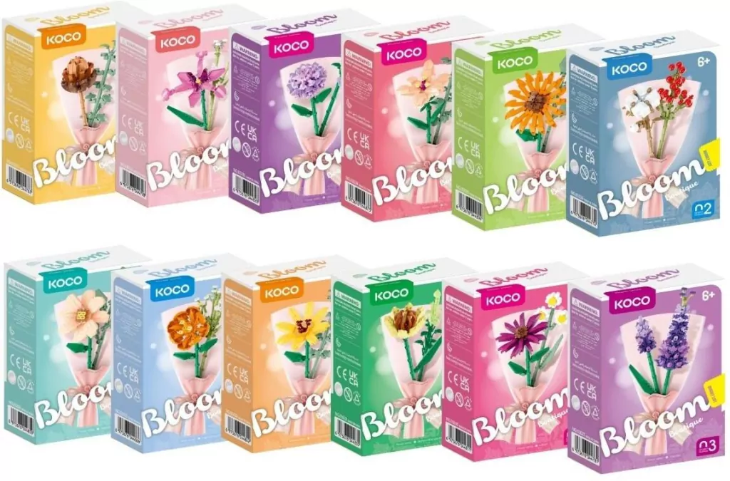 Klocki Kwiatki mix - tantis.pl