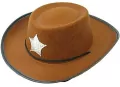 Kapelusz kowbojski z gwiazdą brązowy. Rozm.S - tantis.pl
