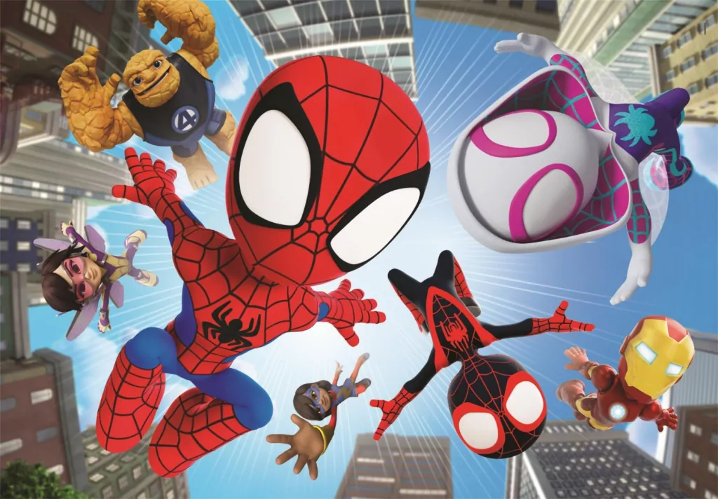 Puzzle 104 Maxi Super Color Spidey And His Amazing Friends - tantis.pl