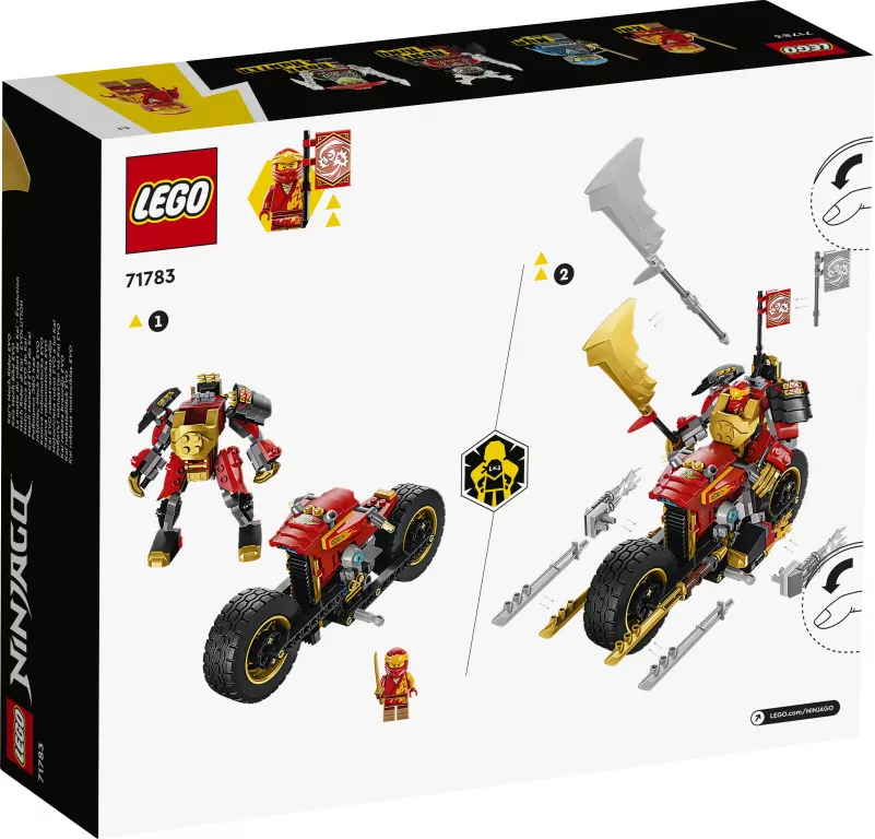 LEGO® NINJAGO®. Jeździec-Mech Kaia EVO. 71783 - tantis.pl