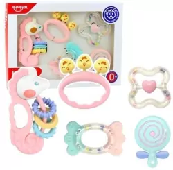 Grzechotki sensoryczne pastelowe