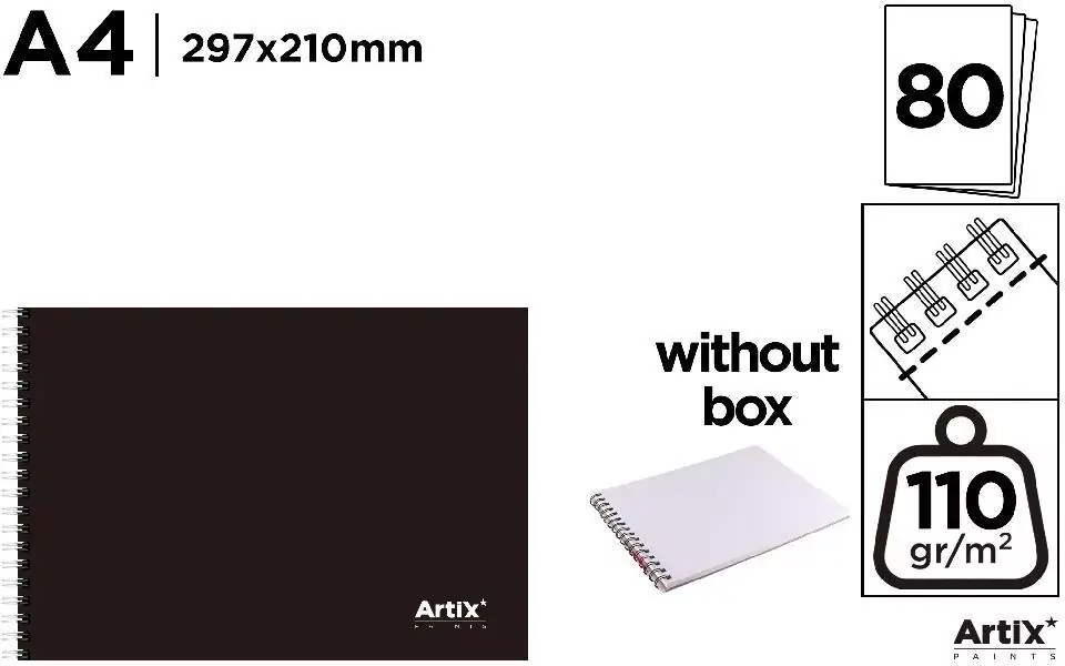 Blok rysunkowy A4/80K 110g - tantis.pl