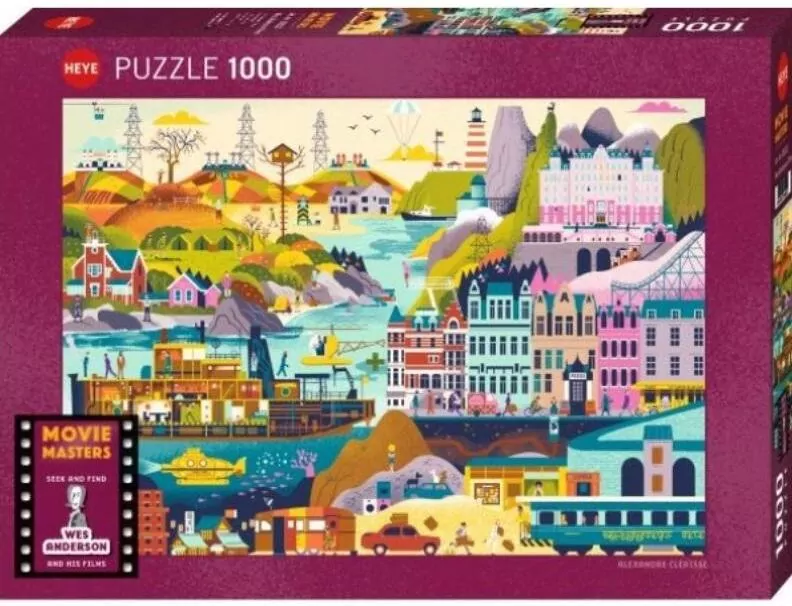 Puzzle 1000 Filmy Wesa Andersena - tantis.pl