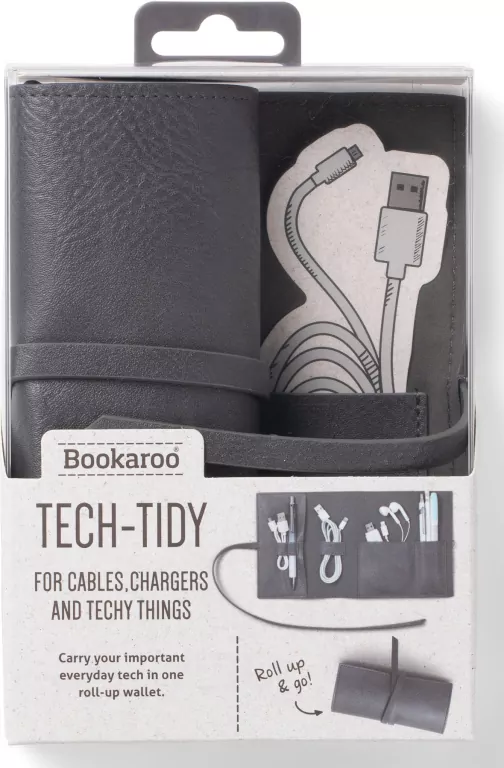 Bookaroo Travel tech-tidy. Organizer podróżny, grafit - tantis.pl