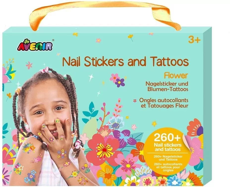 Naklejki na paznokcie i tatuaże. Kwiaty - tantis.pl