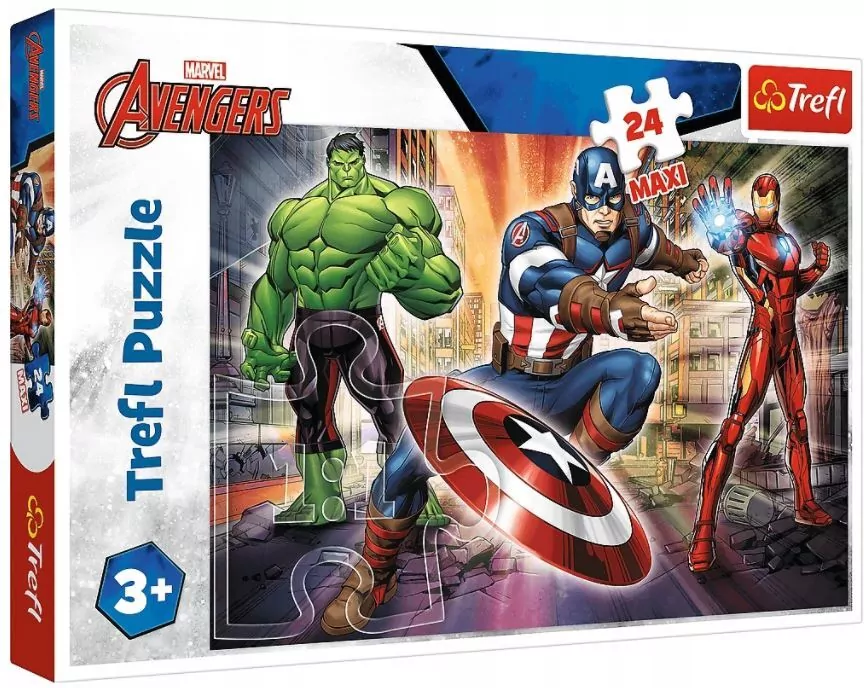 Puzzle 24. Maxi. W świecie Avengersów - tantis.pl
