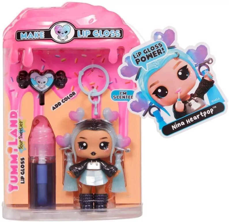 Yummiland Lip Gloss Sour Sweeties Nina Heartpop - tantis.pl