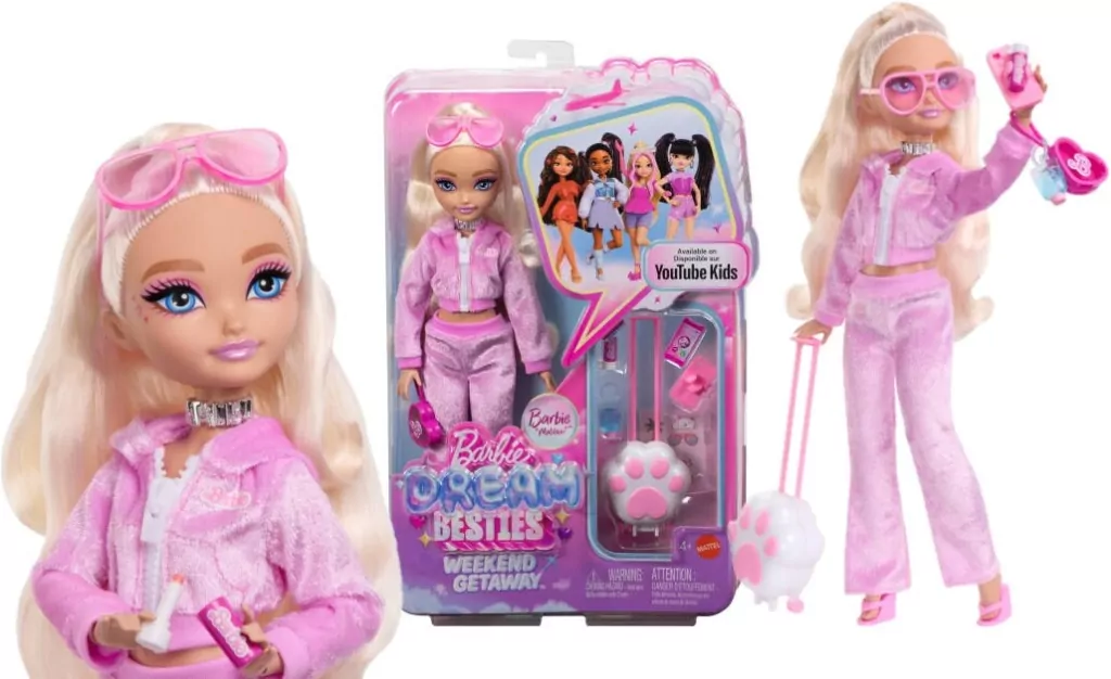 Barbie Dream Besties Weekendowy wyjazd + akcesoria - tantis.pl