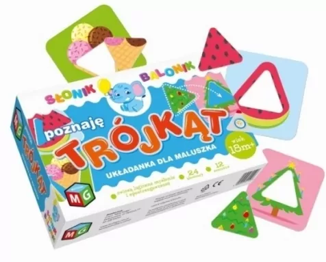 Poznaję trójkąt. Układanka dla maluszka - tantis.pl