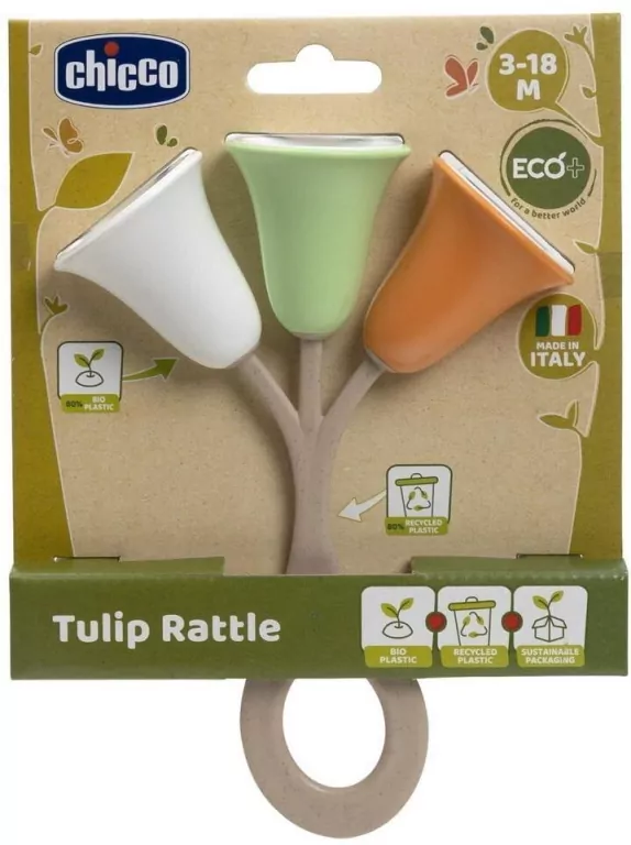 Grzechotka tulipan. Eco+ - tantis.pl
