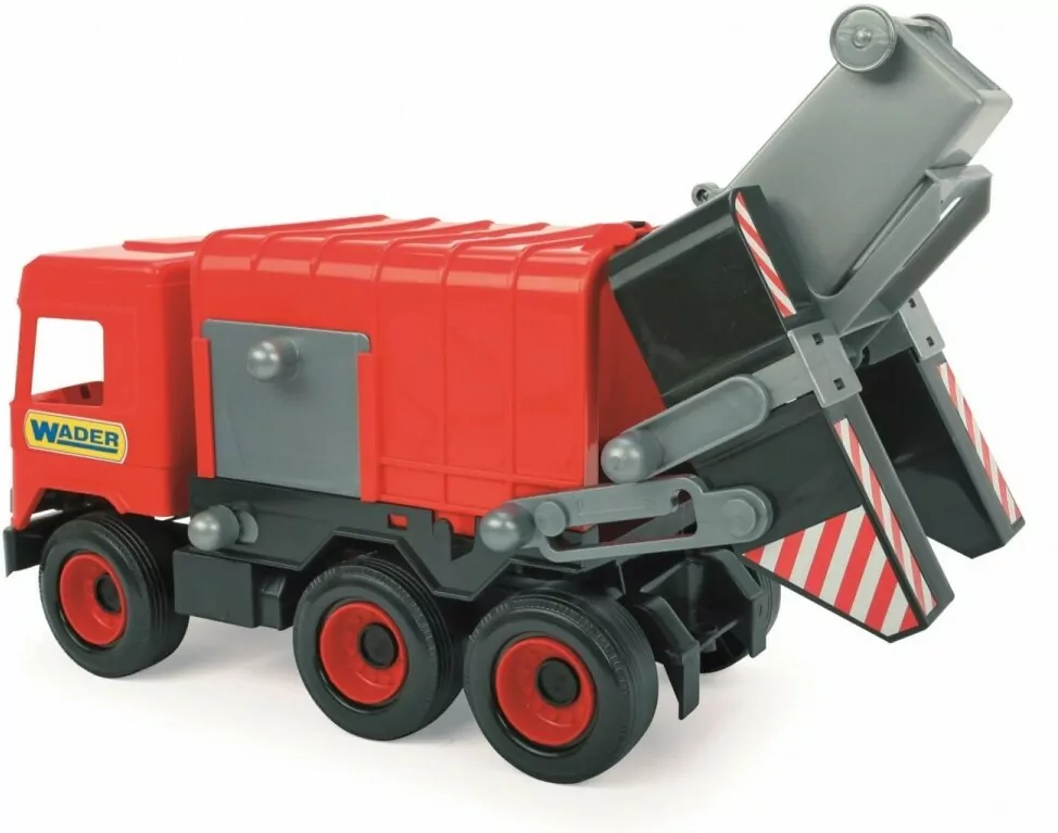 Śmieciarka czerwona. Middle truck - tantis.pl